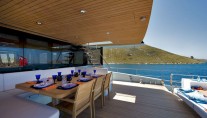 Motor yacht KANGA -  Aft Deck Al fresco dining
